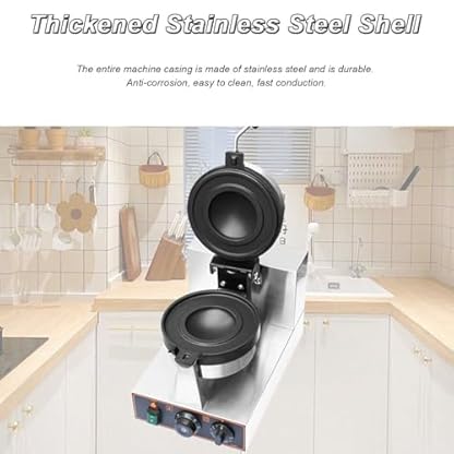Doppelseitig Beheizter Burger-Maker Maschine, kommerzielles Waffeleisen, gegrillt, automatischer Maker, Donut-Maker, 50–300 °C Temperaturregelung, doppelseitige Heizung – Bild 7