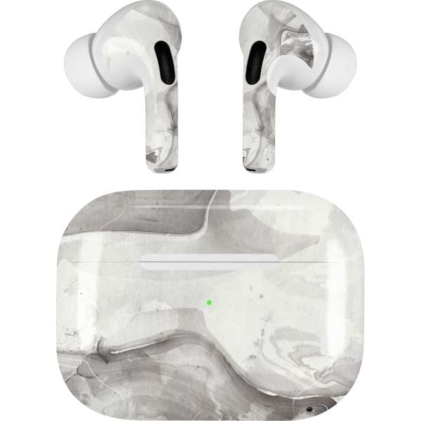 Skinit Decal Audio Skin Compatible with AirPods Pro 2nd Gen - Marbleized Grey Design