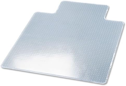 deflecto CM15233 RollaMat Frequent Use Chair Mat for Medium Pile Carpet, 45 x 53 w/Lip, Clear