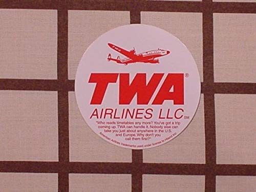 50sレアTWA(トランスワールド航空)オリジナルCAデザインラゲージステッカー 50sレアTWA(トランスワールド航空)オリジナルCAデザインラゲージ