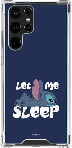 Skinit Clear Phone Case Compatible with Galaxy S22 Ultra - Officially Licensed Disney Lilo and Stitch Face Expression Pattern Design