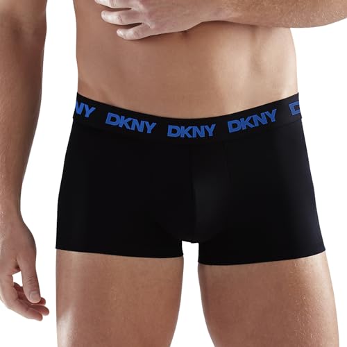 DKNY Mens Flex Low Flex Trunks - Low Rise Boxer Briefs Underwear 3-Pack4