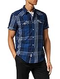  Wrangler Western Shirt Camisa, Navy, X-Large Mens