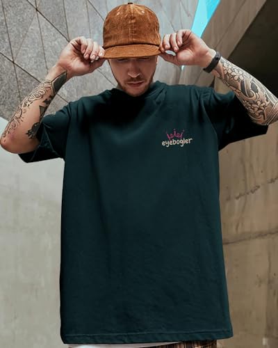 Image of Noble Monk Men's Round Neck Half Sleeve Oversized Printed Tshirt