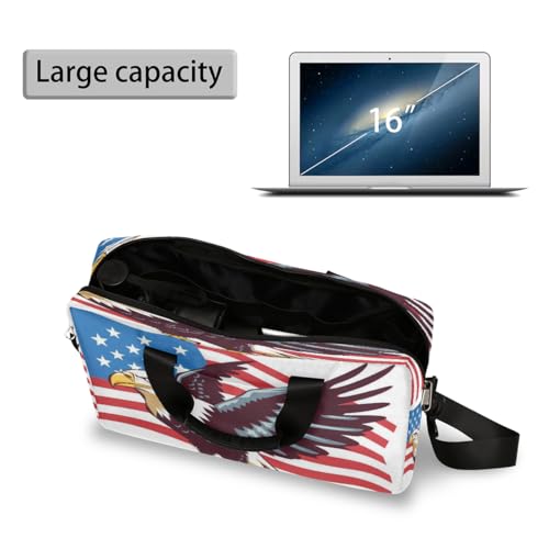 Bolsa para portátil 15.6-16 pulgadas con diseño bandera USA miniatura 5