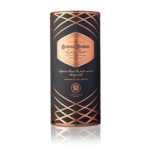 Cardenal Mendoza Carta Real Solera Gran Reserva, rauchiges Aroma mit sanften geräucherten Noten, 40 Prozent vol, 25 Jahre im Solera System gereift, 700 ml (1er Pack)