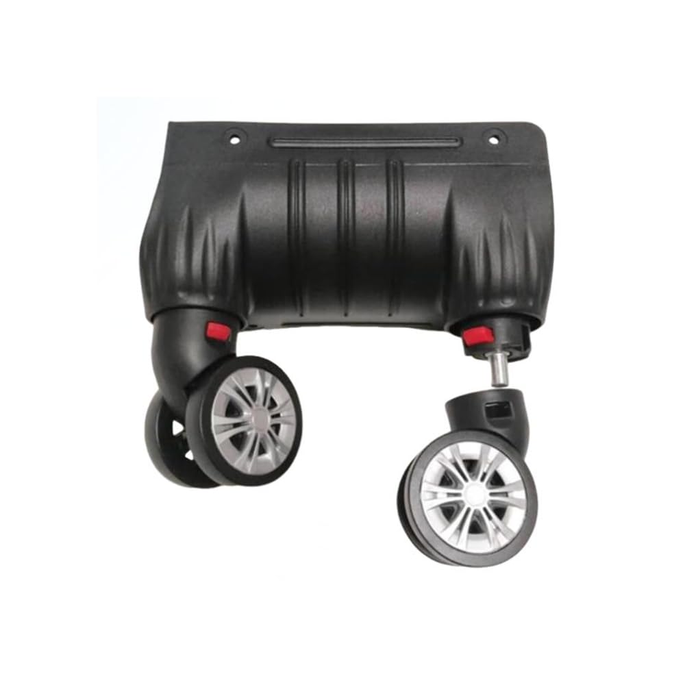 Inovey Industrial Luggage Compartment Wheels - 4pcs Removable Swivel Casters, Polymers and Metals, 58mm Diameter, Edge Mount, 10-30 kg Load Capacity