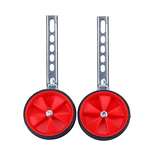 Universal bicicleta infantil ruedines para 12 – 20 pulgadas bicicletas de niño, 1 par, rojo