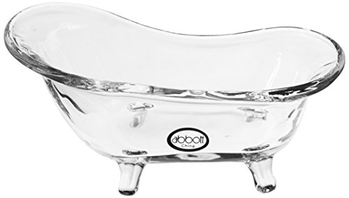 Abbott Collection Glass Bathtub Soap Dish