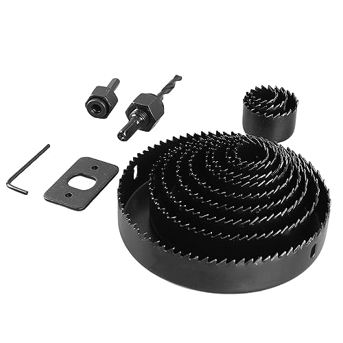 Set de 16 sierras de corona de acero para madera miniatura 6