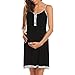 Produktbild Lurcardo Stillkeid Umstandskleid Sexy Ärmellos Taste Stillkleid Schwangerschafts Kleid Mode Still-Nachthemd Stillen Kleid Umstandsmode Frauen Damen Kleid Sommer Damen Kleider