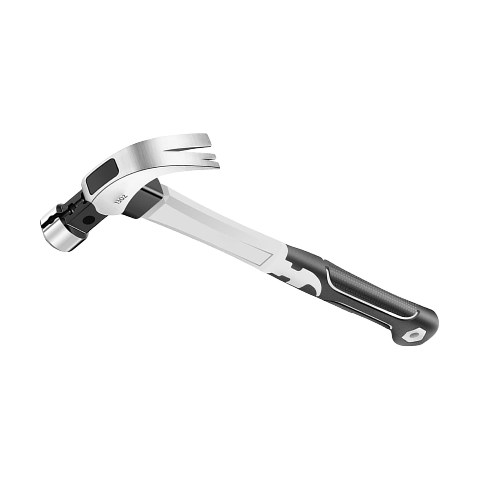 Zwwaazhf 13Oz Round Head Fibe Professional Hammer Steel Antislip Grip And Nails Holding Design For Carpentry Woodworking Projects Ergonomic Antifatigue Hammer