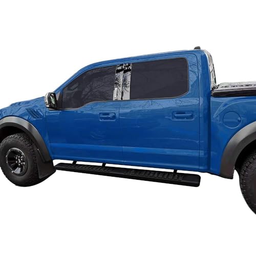 Yitamotor YZY1RMR 6 Inch Running Boards Compatible With 2015-2024 Ford F-150 Supercrew Cab Pickup 4-Door & 2017-2024 Ford F-250 F-350 Super Duty Crew Cab Black Textured Aluminum Side Steps Nerf Bars thumb #12