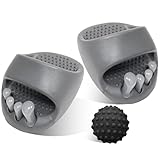 [shiraya] ダイエットスリッパ【健康サンダル・足ツボ スリッパ・足痩せ】 足のむくみ解消グッズ 体幹トレーニング 5本指シューズ むくみとり O脚姿勢改善 美脚 ヒップアップ 室内 足つぼ 足指 広げる（グレー）