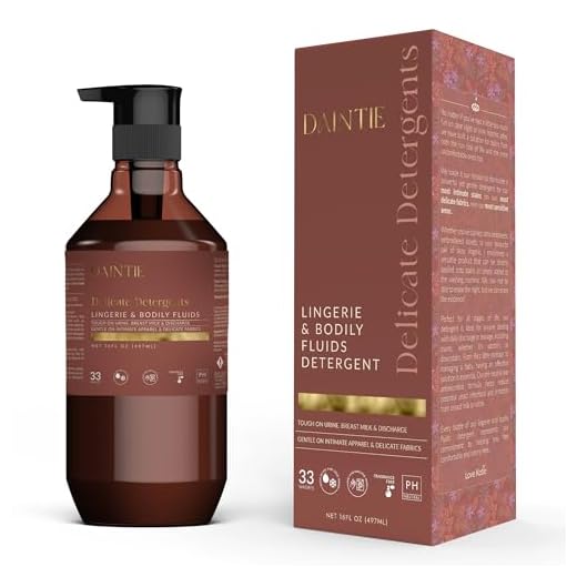 Delicates, Lingerie & Bodily Fluids Detergent – Gentle, pH Neutral, and Enzyme Powered Stain Remover for Intimate Fabrics 16 Fl Oz