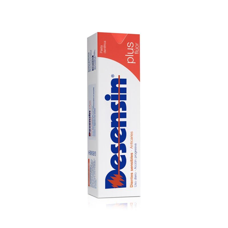 PACK AHORRO DESENSIN PLUS FLUOR 75ML 2 unidades Pasta Dentífrica Menta para Uso Diario. Efecto Desensibilizante, Anticaries y Protección.