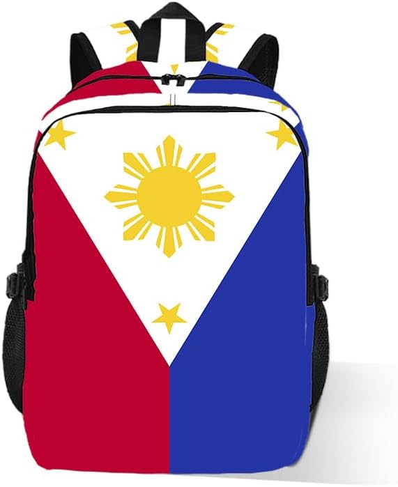 Philippines Backpack With Adjustable Straps Multi-Functional Daypack For Laptop, Travel, Hiking & Daily Use