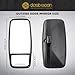 Dasbecan Driver Side Mirror Compatible with 2008-2023 ISUZU NPR NPR-HD NQR NRR Outside Left Door Mirror Replace# 8980493150