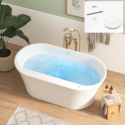 Mauritius 59 Inch Freestanding Whirlpool Bathtub