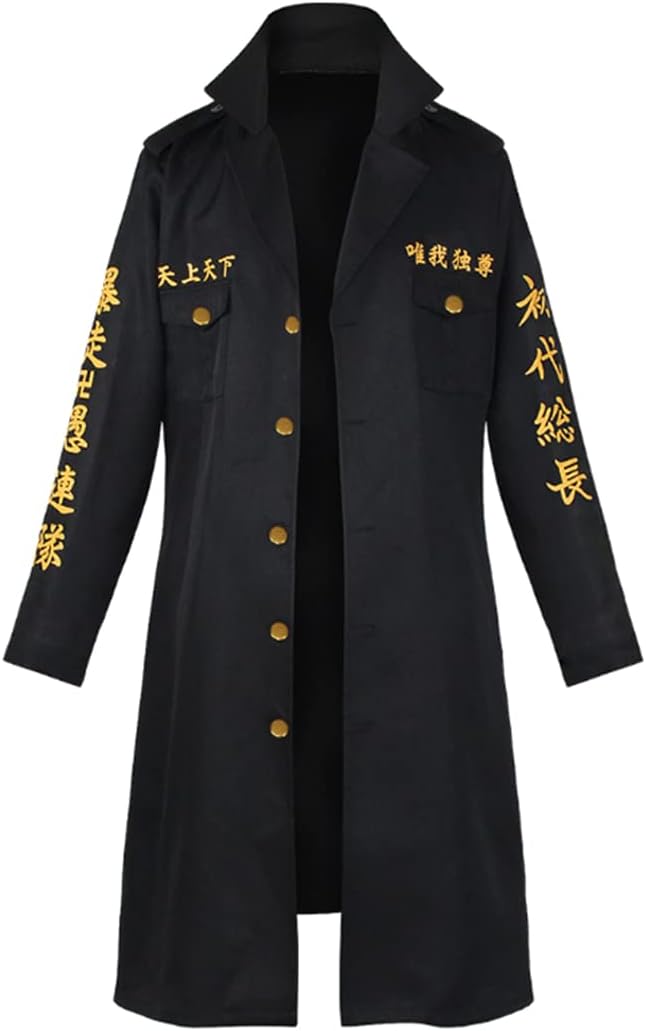 Anime Cosplay Costumes Manjiro Jacket Coat Cloak Black Uniform Suit Adult Halloween Outfits