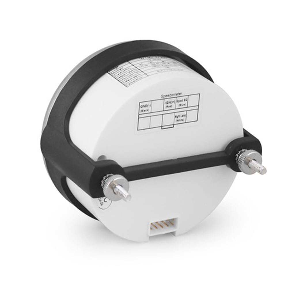 85mm Speedometer 0-160MPH Speed,LCD Display Gauge Meter,White Backlight for 12V/24V Car Truck Boat