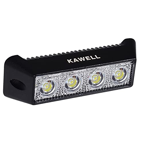 Kawell 12W LED Light Bar Spotlight LED Fog Light Bar Super Bright Driving Light LED Work Light for Off Road Motorcycle ATV UTV 4X4 SUV Truck Tractor Boat