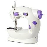 Mini Sewing Machine, Portable Electric Crafting Mending Machine 2-Speed Double Thread with Foot...