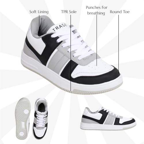 Image of TRASE Casual Sneaker Shoes for Women | Soft Cushioned Insole | Sneakers for Woman | Lightweight | Comfortable | Stylish, Trendy Girls and Women Sneakers with Laces