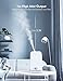 6L Cool Mist Humidifiers Quiet Ultrasonic Humidifier 20-100 Hours, Easy to Clean, for Living Room Babies Room Bed Room Guitar Room 360° Nozzle (White)