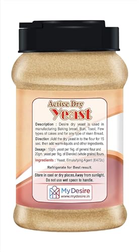 Image of Desire Baker's Active Dry Yeast 700g | Instant Dry Yeast for Baking Bread, Pizza Dough, Cakes & More