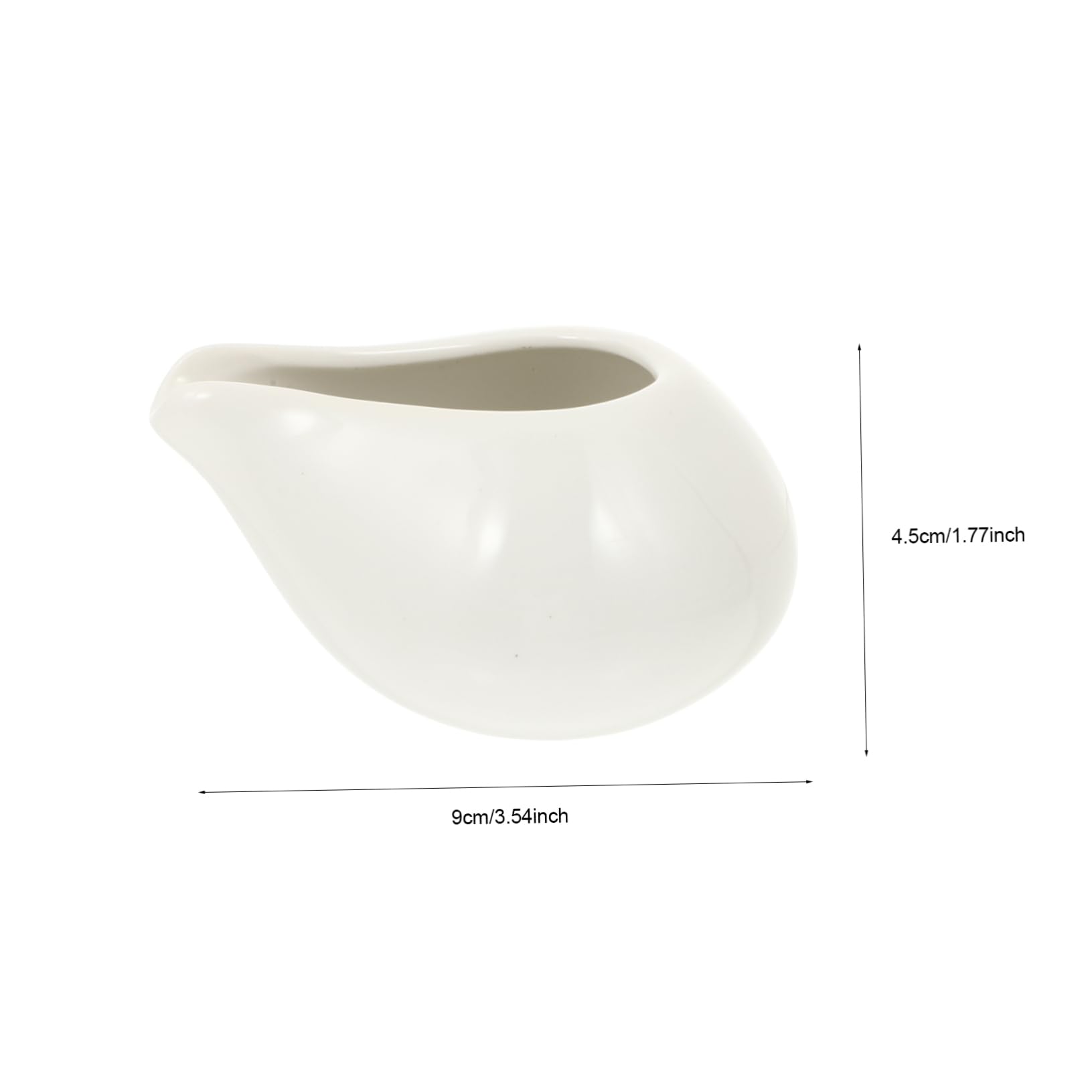 GRIRIW Ceramic Sauce Cup Western Style Pourer Jug for Gravy and Condiments Elegant Storage Container for Milk Juice and Sauces for Dinner Table Decoration