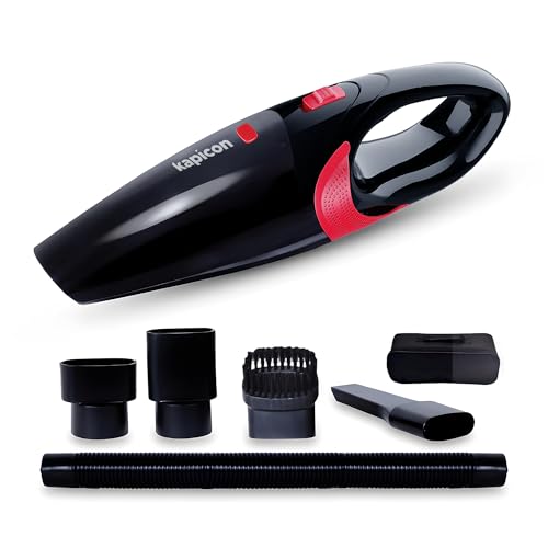 Image of KP-CVC10 4500PA Car Vacuum Cleaner | 2-in-1 Wet Dry Portable 12V Handheld Vacuum | Strong Suction, HEPA Filter, Nozzle Tools for Car Cleaning