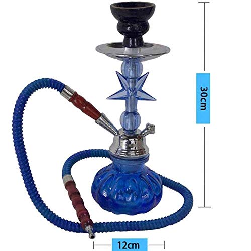 LSZ Shisha-Set HukAh Set for 1-2 Personen, Glasflasche Keramik-Hukahnschüssel-arabische Huka mit einem 1/2 Schlauch, for… – Bild 5