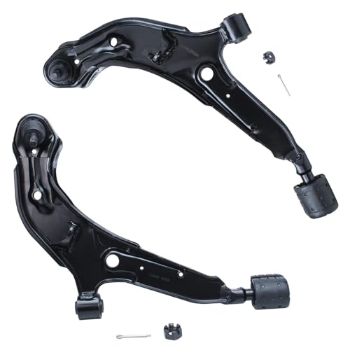 Image of Detroit Axle - Front Lower Control Arms Kit for 1998-2001 Nissan Altima 1999 2000, 2 Lower Control Arms, 2 Sway Bar End Links Replacement