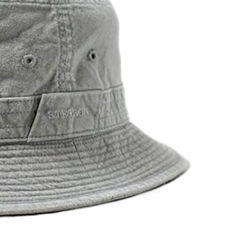【ぐらん様】ハット ステットソン マンハッタン 59サイズ グレー 未使用 STETSON(ステットソン) ウォッシュコットンハット(SS～5L) SE076