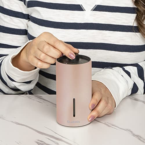 BlueHills Portable Cordless Essential Oil Diffuser Value Pack - USB Rechargeable Aromatherapy for Travel and Home - Beige, Rose Gold, Gray