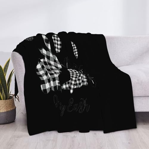 Couverture de Pâques en flanelle légère et douce pour canapé et voyage - 5