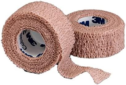 3M Coban Self Adherent Wrap - 1 Inch x 5 Yards, Tan - Box of 30