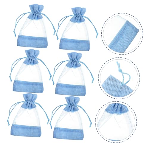 Holibanna 10 bolsas sachet vacías con cierre de cordón miniatura 7