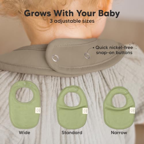 Image of KeaBabies 8-Pack Organic Baby Bibs for Drooling and Teething (Boho) | Soft Cotton Bibs for Baby Girl, Boy, Extra Absorbent, Easy to Clean & Put On, Toddler, Newborn, Infant 0-24 Months