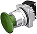 Siemens 52PR8W3A Heavy Duty Twist-to-Release Unit, 30mm, Green, 1-3/4" Plastic Mushroom Head, Maintained, 1NO+1NC Contact, Chrome, Watertight/Oiltight