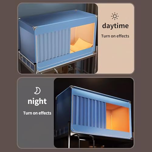 Estructura de cama con postes aislada gracias al dosel con privacidad para dormitorio 2