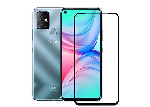 Image of Tempered Glass Screen Protector Compatible For iNFINIX HOT 10 Full Screen Coverage (Except Edge to Edge) and Free Complete Easy Installation kit