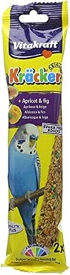 Vitakraft Budgie Kracker Bird Food Apricot-Fig, Pack of 7