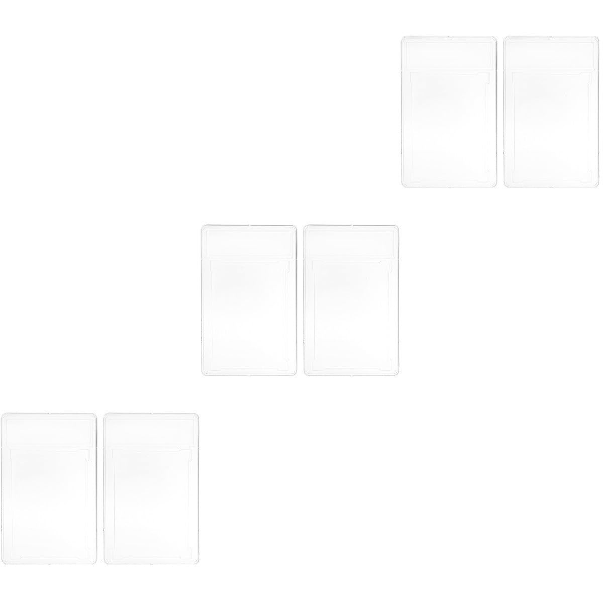 KOMBIUDA Scatola Portaoggetti Da 3 Pezzi Con Custodia Protettiva Rigida Per Carte Porta Carte Con Custodie Per Carte Fotografiche Custodie Per Carte 2 Pezzi*3