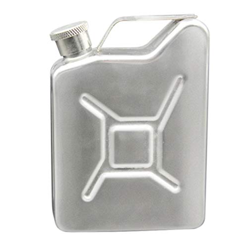 Goodtrade8 Hip Flask 5 OZ Flask Gas Can Tank Stainless Steel Screw Cap