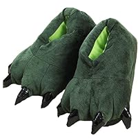Funny Green Dinosaur Feet Slippers for Kid Costume Claw Slippers Paw Shoes US Little Kid 10.5-1.5