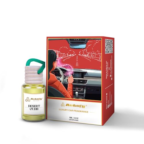 Image of Autofy AIRHAVEN Car Perfume for Dashboard Hanging Perfume Diffuser Car Fragrance Car Air Freshener Car Accessories for Interior All Cars Long Lasting Car Perfume & Freshener [10ML] (Desert Oudh)