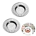 Filtre Évier Cuisine, Grille Evier Cuisine, Filtre Evier, Crépine De Vidange D’évier en Acier Inoxydable, Lave-Vaisselle, pour Salle De Bain, Évier Douche,Bain Ou De Cuisine, 77*45*8mm (2PCS)
