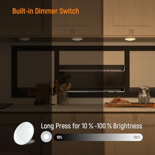 Obeaming RV LED Ceiling Dome Light 4.5 Inch 12V Dimmable Puck Light for Motorhome Camper Trailer Fifth Wheel Truck Coach Interior Lighting, Surface Mount CRI 90+ (1 Pack 4000K)